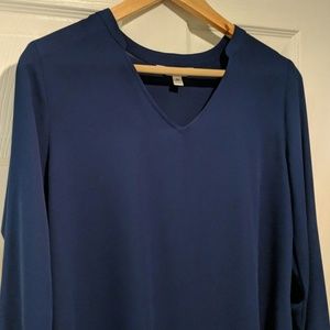 Blue Charming Charlie Blouse (Small)